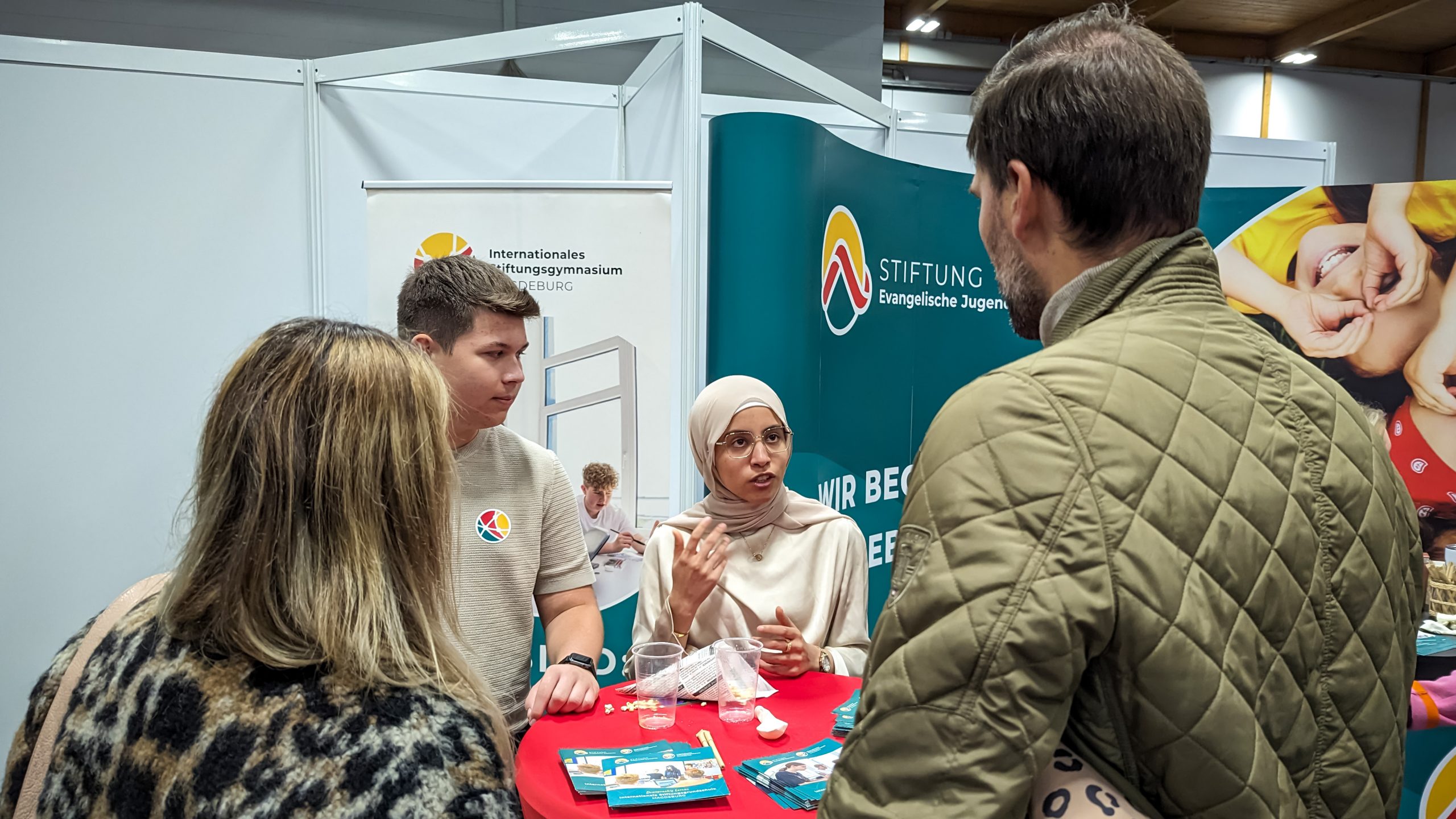 Schulmesse Magdeburg 2025 Stand der Stiftung Evangelische Jugendhilfe
