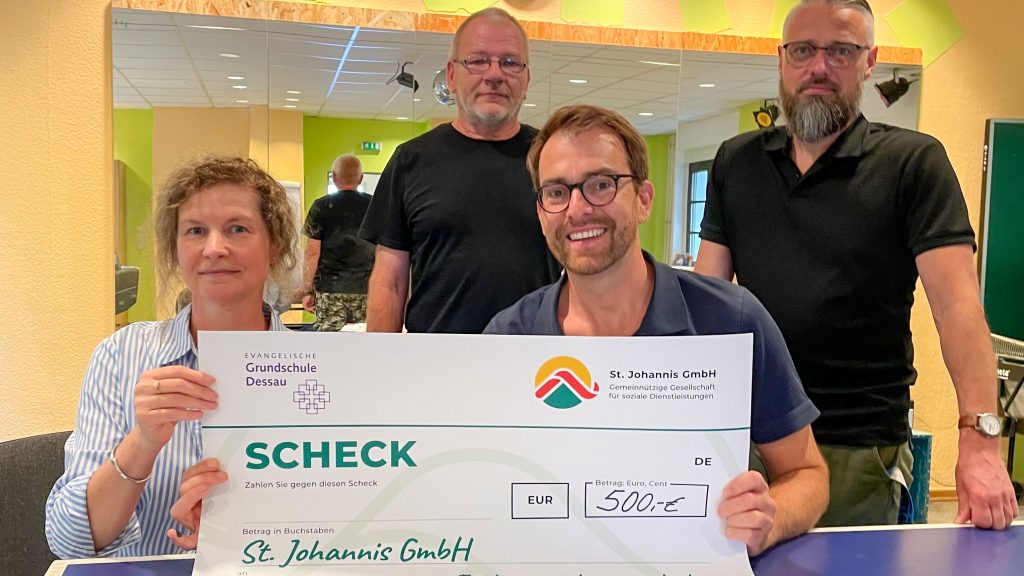 Förderverein der Evangelischen Grundschule Dessau unterstützt Nordklub mit 500 Euro